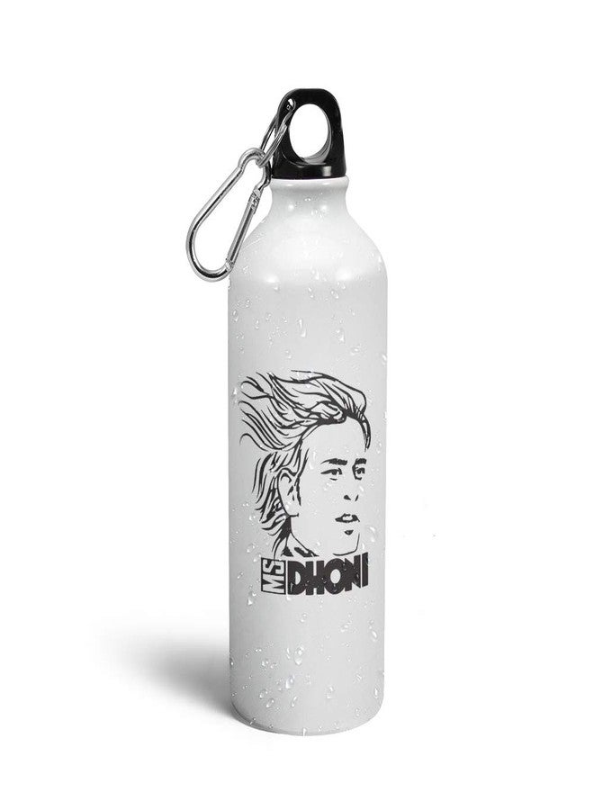 Prink MS Dhoni Printed Water Bottles | Dhoni Sipper Bottles | Cricket Bottle | Captain Dhoni Bottles | Indian Cricketers Bottle | Printed Sipper Bottles for Dhoni Fans, Gym, Sports |600ml - Image 1